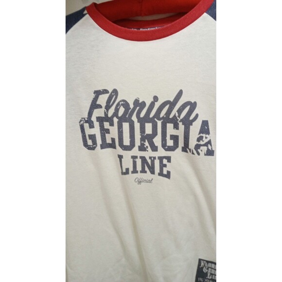 Florida Georgia Line Women's Medium Red White Blue 2016 Dig Your Roots Tour Note - Picture 3 of 8